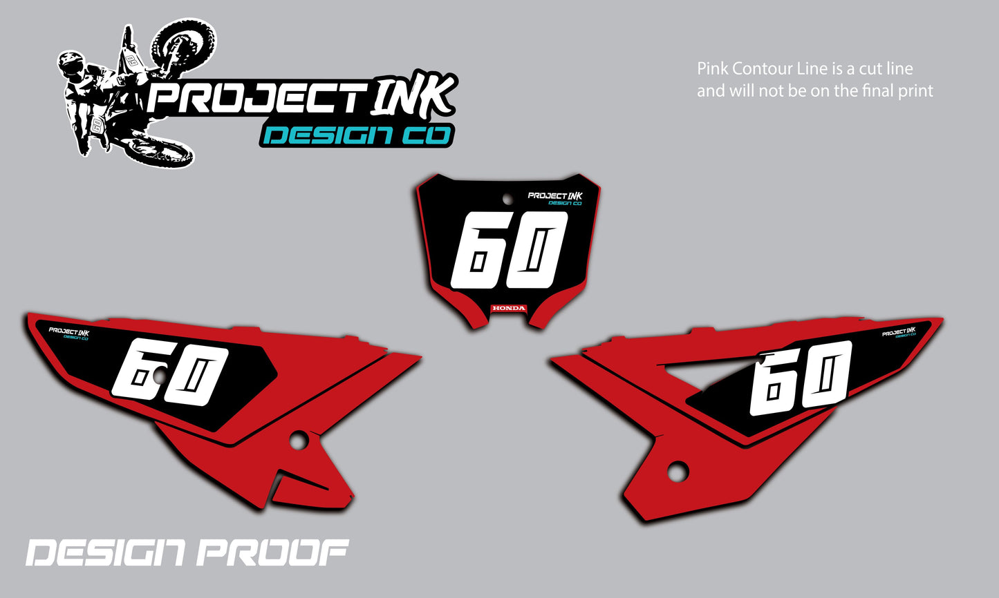 Stock Honda Number Plates