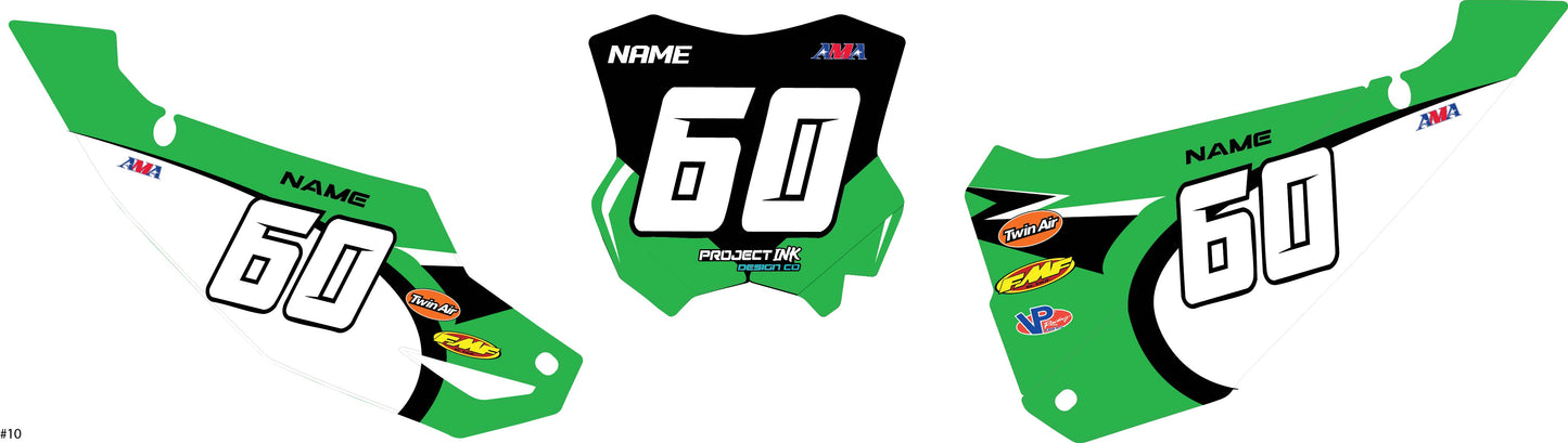 Kawasaki Number Plates - Kx/Kxf