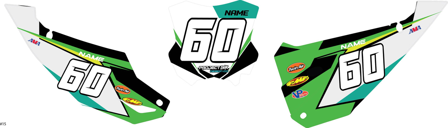 Kawasaki Number Plates - Kx/Kxf
