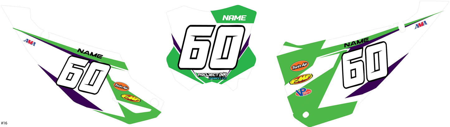Kawasaki Number Plates - Kx/Kxf