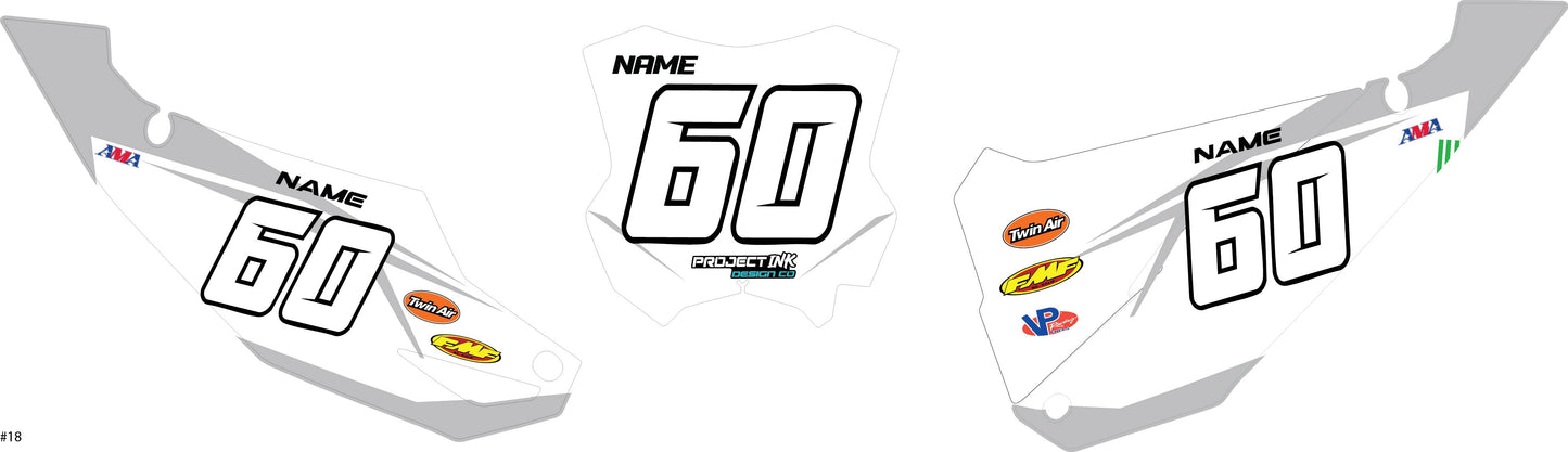 Kawasaki Number Plates - Kx/Kxf