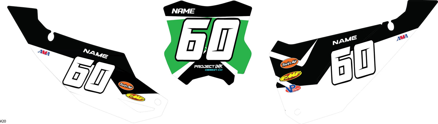 Kawasaki Number Plates - Kx/Kxf