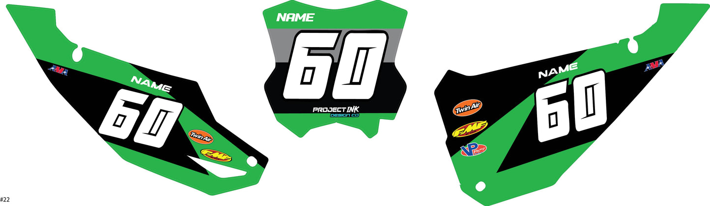 Kawasaki Number Plates - Kx/Kxf