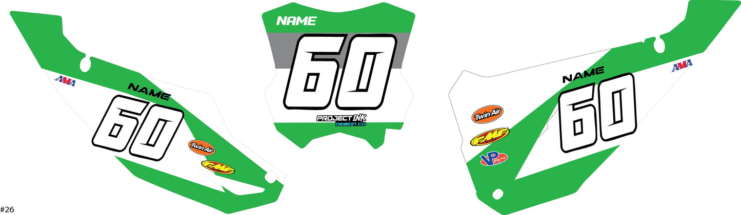 Kawasaki Number Plates - Kx/Kxf