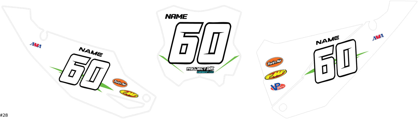 Kawasaki Number Plates - Kx/Kxf