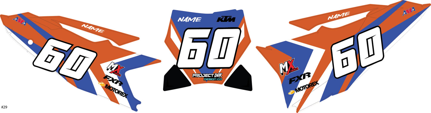 KTM Number Plates Sx/Sxf