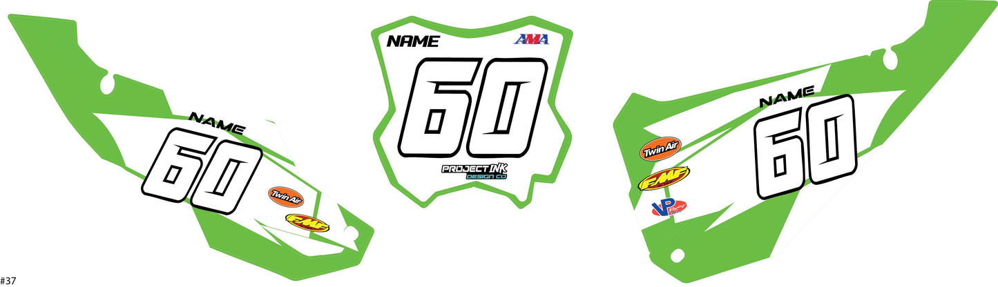Kawasaki Number Plates - Kx/Kxf