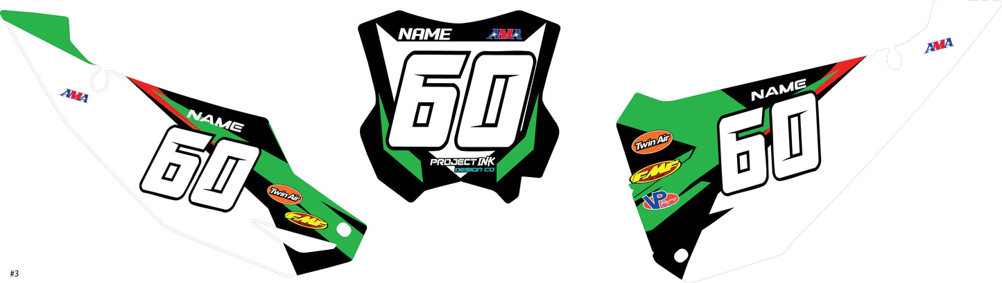 Kawasaki Number Plates - Kx/Kxf