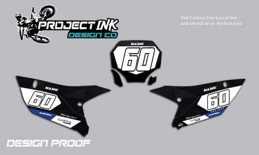 Dark Redbull Yamaha Number Plates