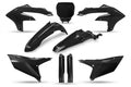 Full Plastic Kit Black for Yamaha YZ 250 F (2024-26) - YZ 450 F (2023-25) - YZ 250 FX (2025-26) - YZ 450 FX (2024-26)