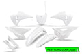 Full Plastic Kit white 2025 Style for Honda CRF 250 R - CRF 450 R - CRF 250 RX ENDURO - CRF 250 RX ENDURO SPECIAL - CRF 300 (2021-24)