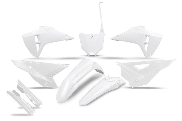 Full Plastic Kit white for Honda CRF 250 R - CRF 450 R - CRF 450 RWE - CRF 250 RX ENDURO SPECIAL - CRF 250 RWE