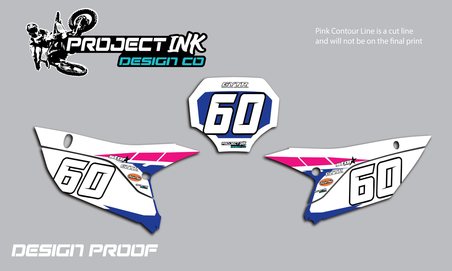 Retro Yamaha Number Plates