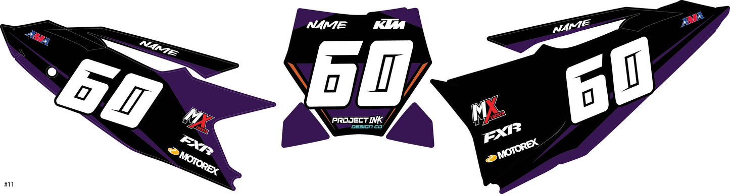 KTM Number Plates Sx/Sxf