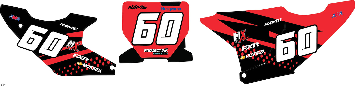 Husqvarna Number Plates Fc/Tc