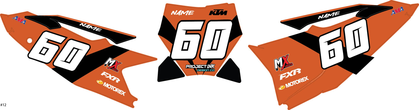 KTM Number Plates Sx/Sxf