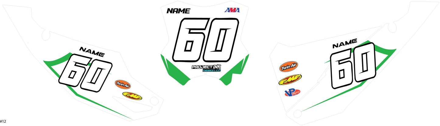 Kawasaki Number Plates - Kx/Kxf