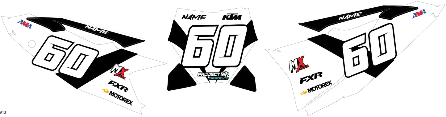 KTM Number Plates Sx/Sxf