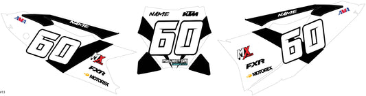KTM Number Plates Sx/Sxf