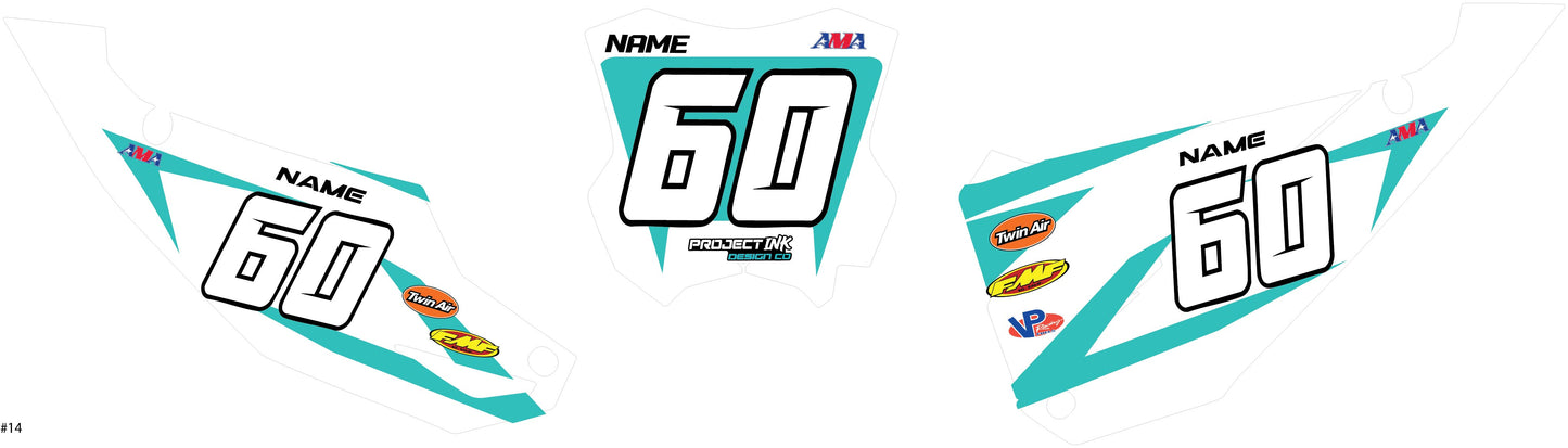 Kawasaki Number Plates - Kx/Kxf