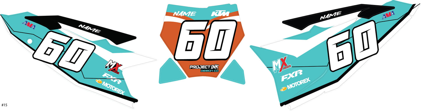 KTM Number Plates Sx/Sxf