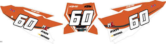 KTM Number Plates Sx/Sxf