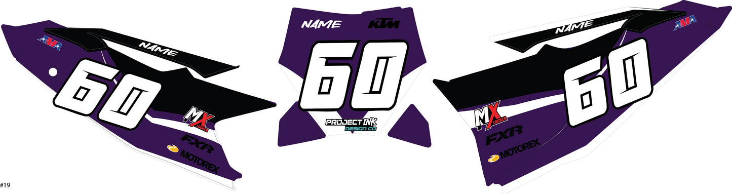 KTM Number Plates Sx/Sxf