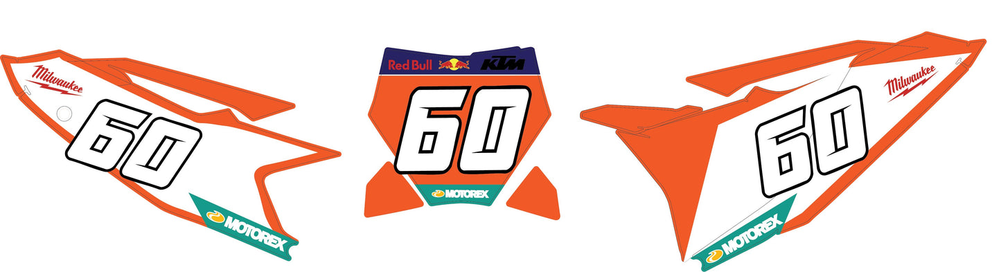 RedBull Number Plates Sx/Sxf