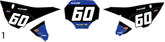 Sleek Number Plates YZ/YZF