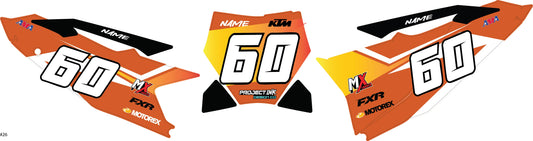 KTM Number Plates Sx/Sxf
