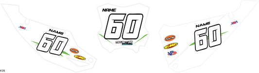 Kawasaki Number Plates - Kx/Kxf