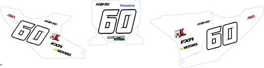 Husqvarna Number Plates Fc/Tc