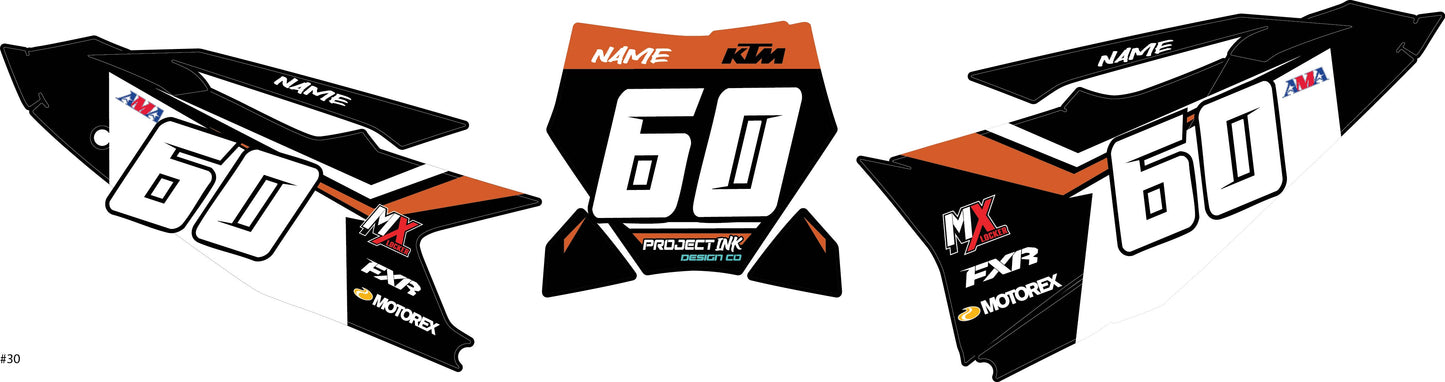 KTM Number Plates Sx/Sxf