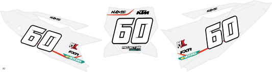 KTM Number Plates Sx/Sxf