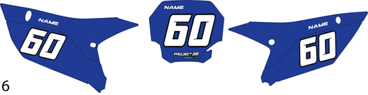 Plain Number Plates YZ/YZF