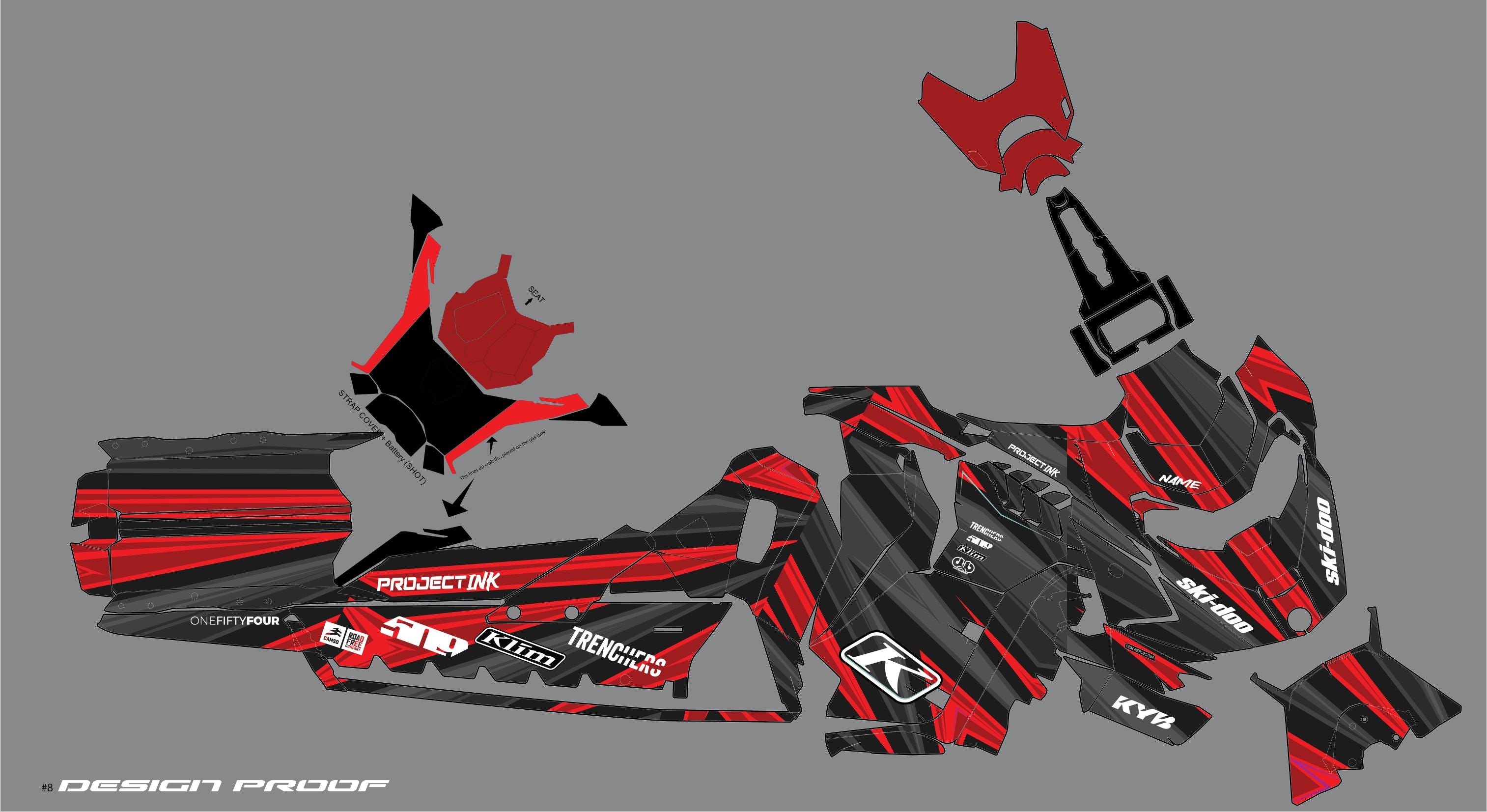 Striation Sled Graphics