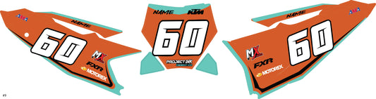 KTM Number Plates Sx/Sxf