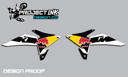 White Redbull KTM shrouds