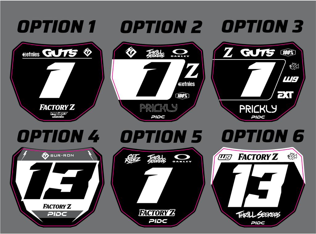 ODI Front Number Plate Graphics