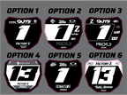 ODI Front Number Plate Graphics