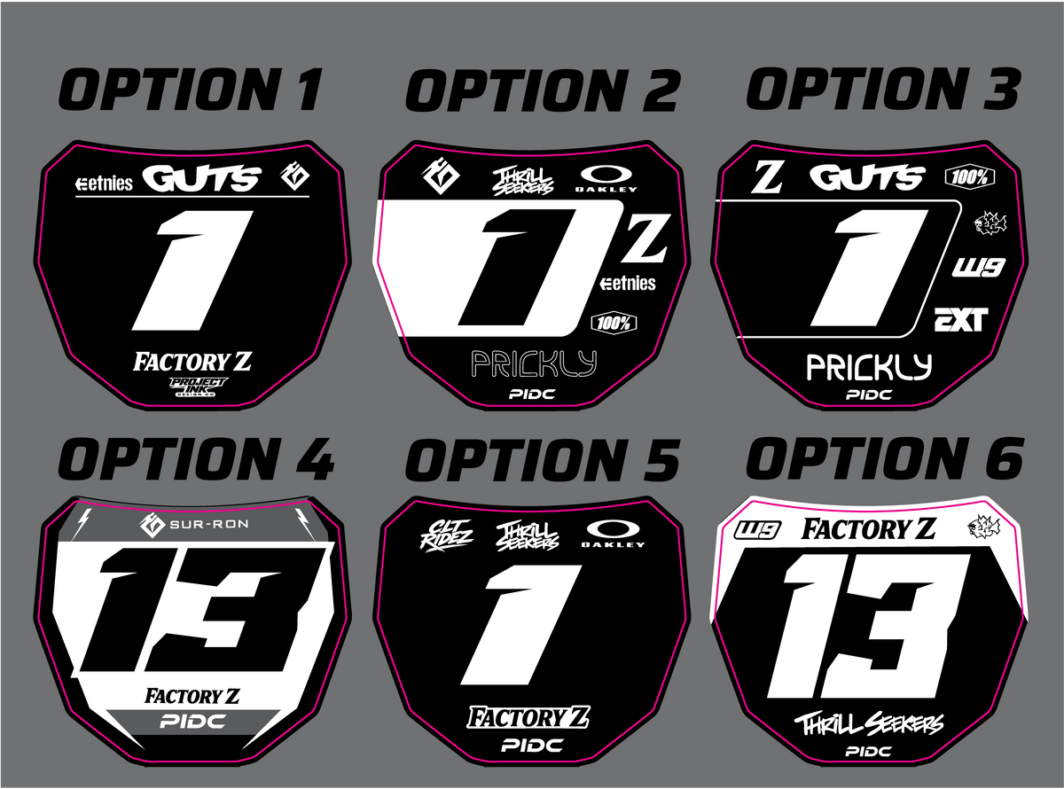 ODI Front Number Plate Graphics