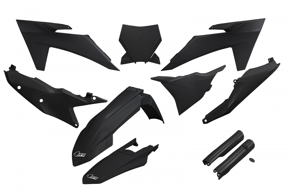 Full Plastic Kit black compatible Ktm SX 250 - SX 125 - SX-F 350 - SX-F 450 - SX 300 - SX-F 250 - XC-F 250 - XC-F 350 - XC-F...